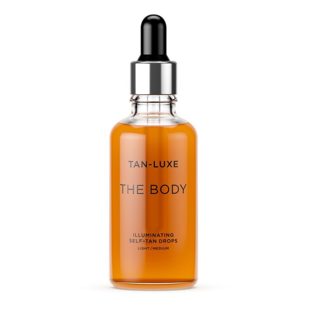 TAN-LUXE THE BODY ILLUMINATING SELF TAN DROPS 1 FL OZ LIGHT MEDIUM NIB
